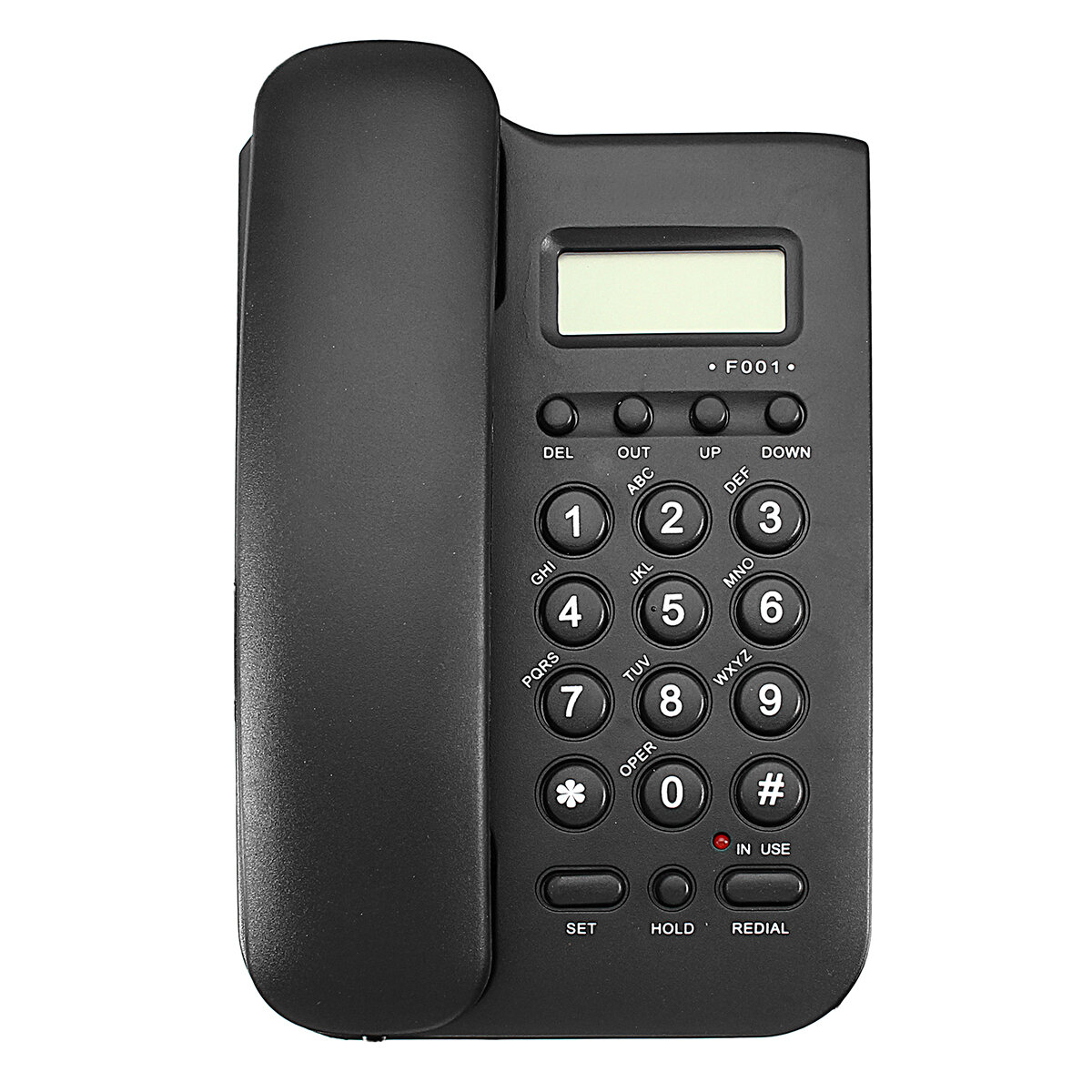 

Wall Mount Telephone Desktop Corded Phone Caller Home Office Landline Black