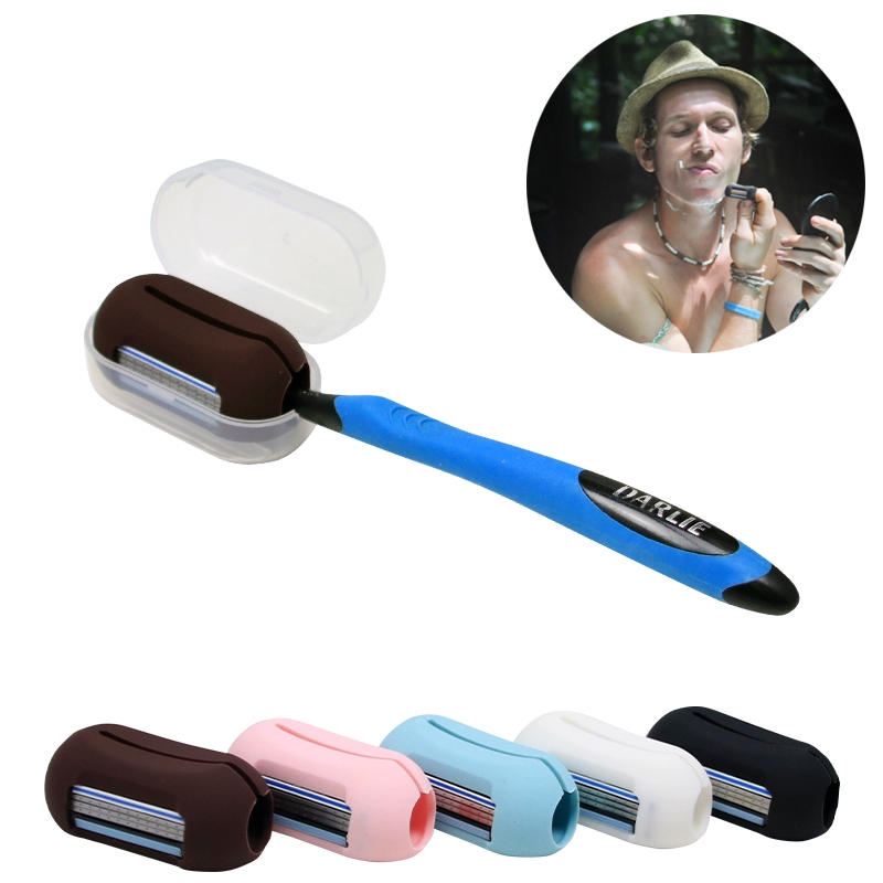 IPRee® 2 in 1 lui mini tandenborstel deksel vingertop scheerapparaat scheermes schoonmaak gereedschapset buiten reizen