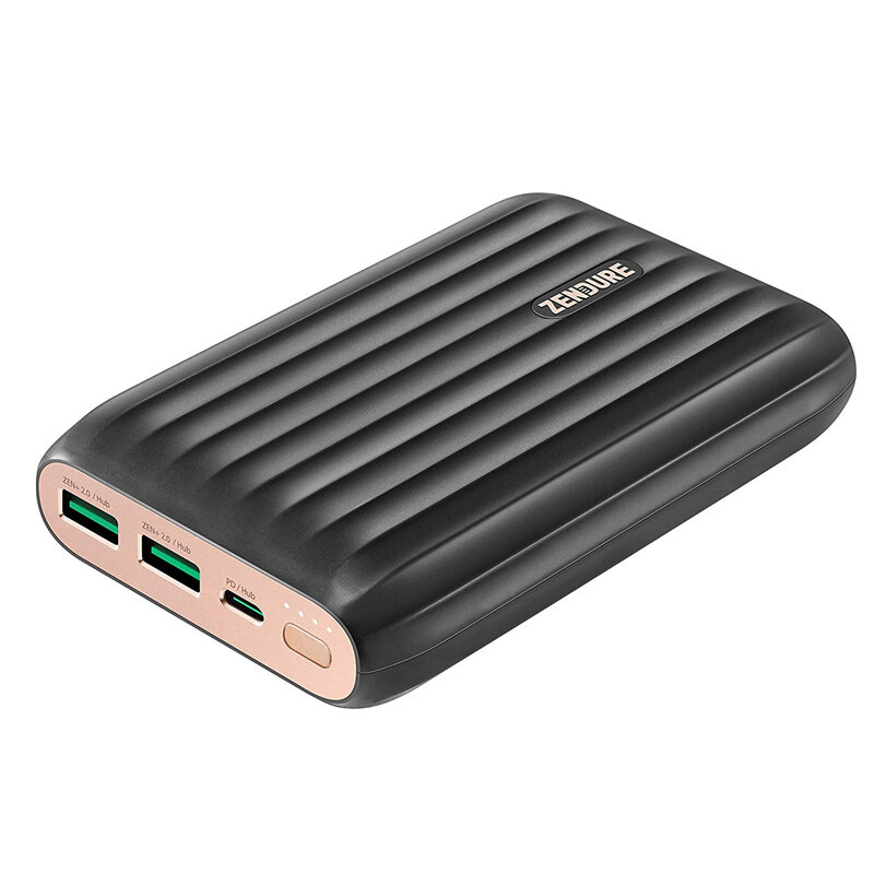 

Zendure X5 15000mAh 45W PD QC3.0 Power Bank Portable Charger USB-C Hub 3 Ports 5Gbps for MacBook for iPhone for Samsung