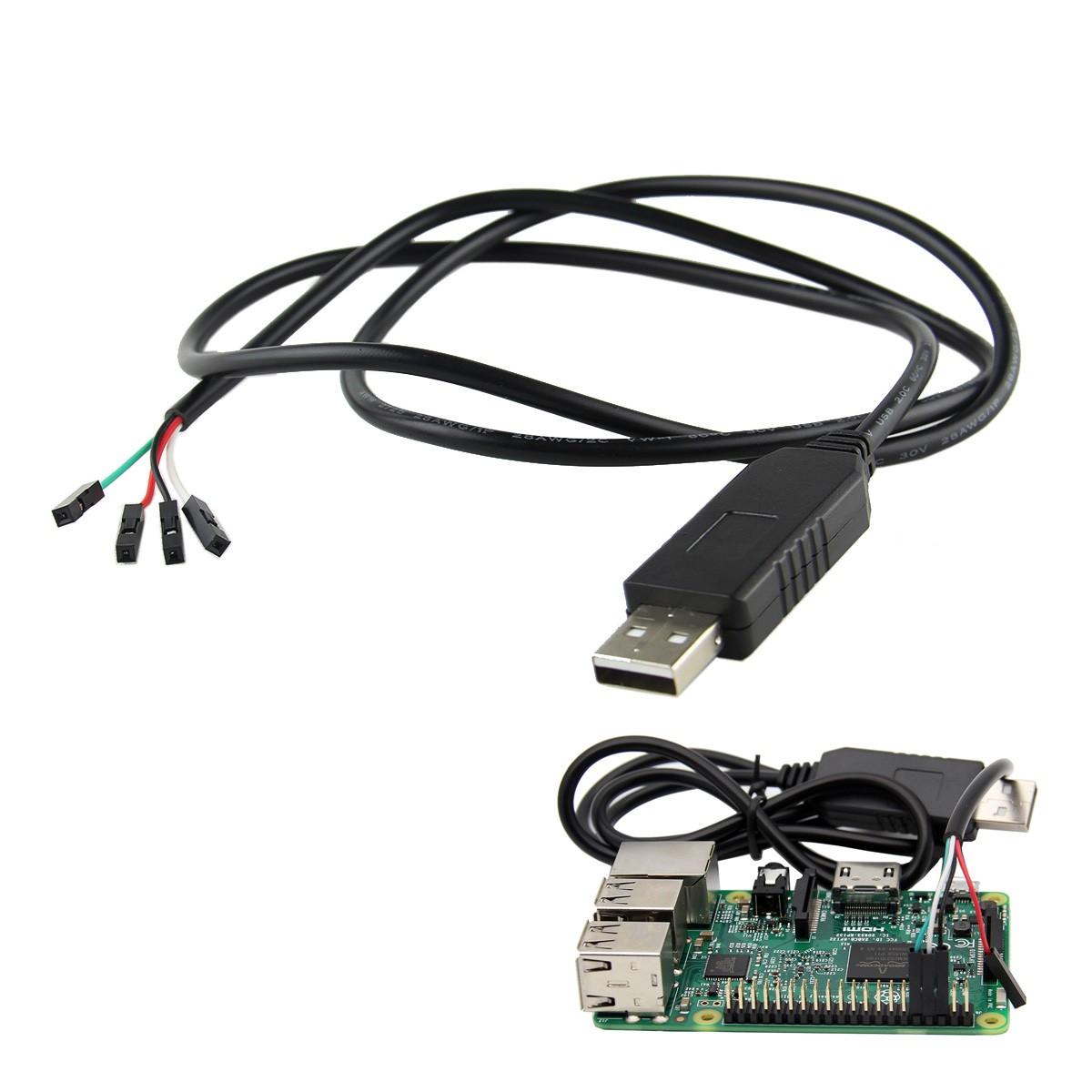 

USB 3PCS к кабелю последовательного порта отладки TTL для порта Raspberry Pi 3B 2B / COM