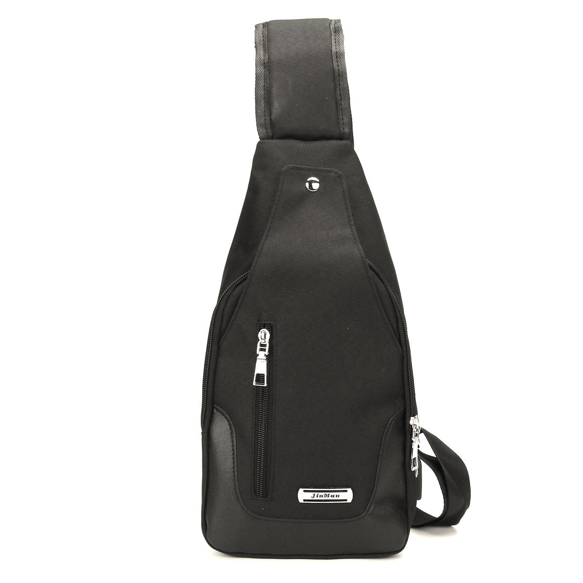Men USB Anti-theft Chest Bag Crossbody Messenger Shoulder Backpack Sling Pack Sports Travel 