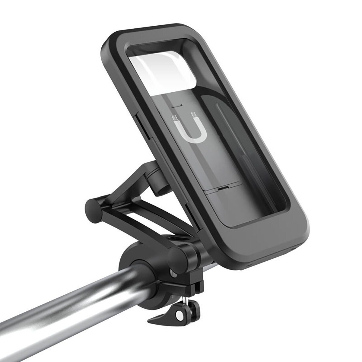 6.5 inch Universal 360 Degree Adjustable IPX4 Waterproof Bicycle Phone Holder Bike Motorcycle Handlebar Cell Phone Suppo