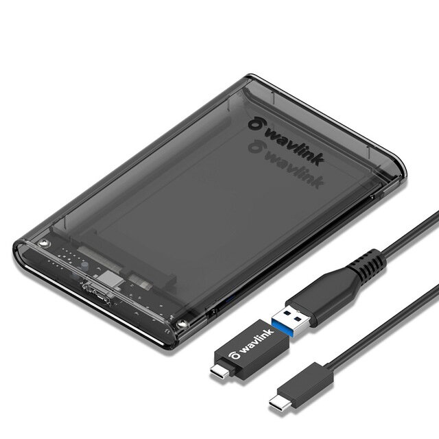 Wavlink 2,5 SATA naar USB harde-schijfbehuizing SSD HDD-behuizing UASP-protocolondersteuning tot 6 T