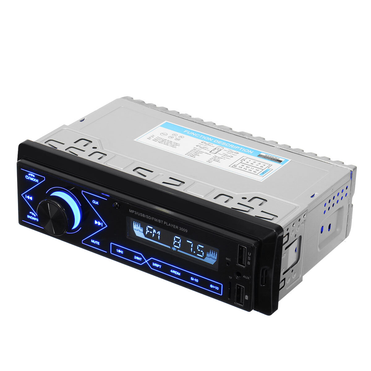 12V لمس USB بطاقة راديو مضيف شاحنة عالمية مشغل MP3 بلوتوث