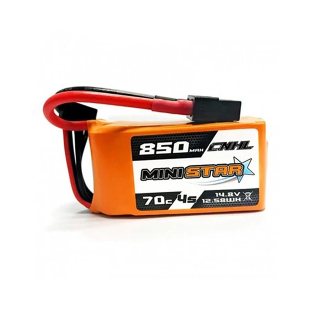 

CNHL MiniStar 14.8V 850mAh 70C 4S LiPo Battery with XT30 Plug for FPV RC Racing Drone
