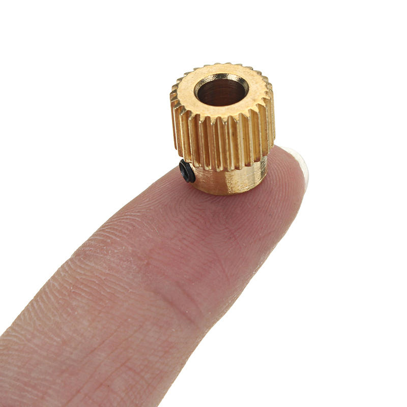 3Pcs JGAURORA® 26 Teeth 5mm Brass Extrusion Wheel Gear For 3D Printer