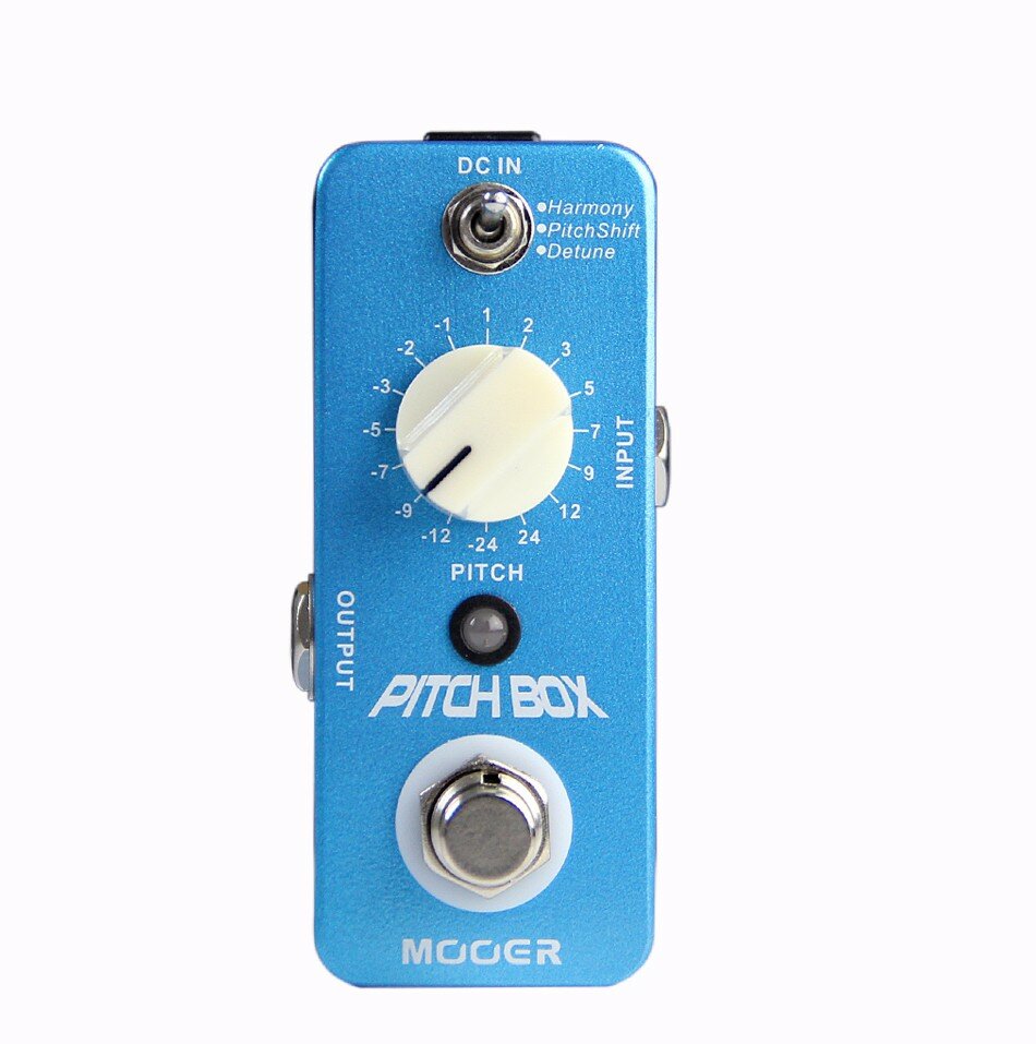 MOOER Pitch Box Compact Effect Pedal Harmonys Pitch Shifting Detune 3 Mode True Bypass Guitar Pedal with Pedal Connector