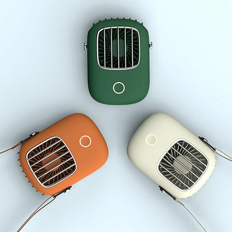 

Bakeey Mini Handheld Fan 3 Gears Adjustable Hanging Neck Cooling Fan USB Charging Air Cooler Fan for Home School Office