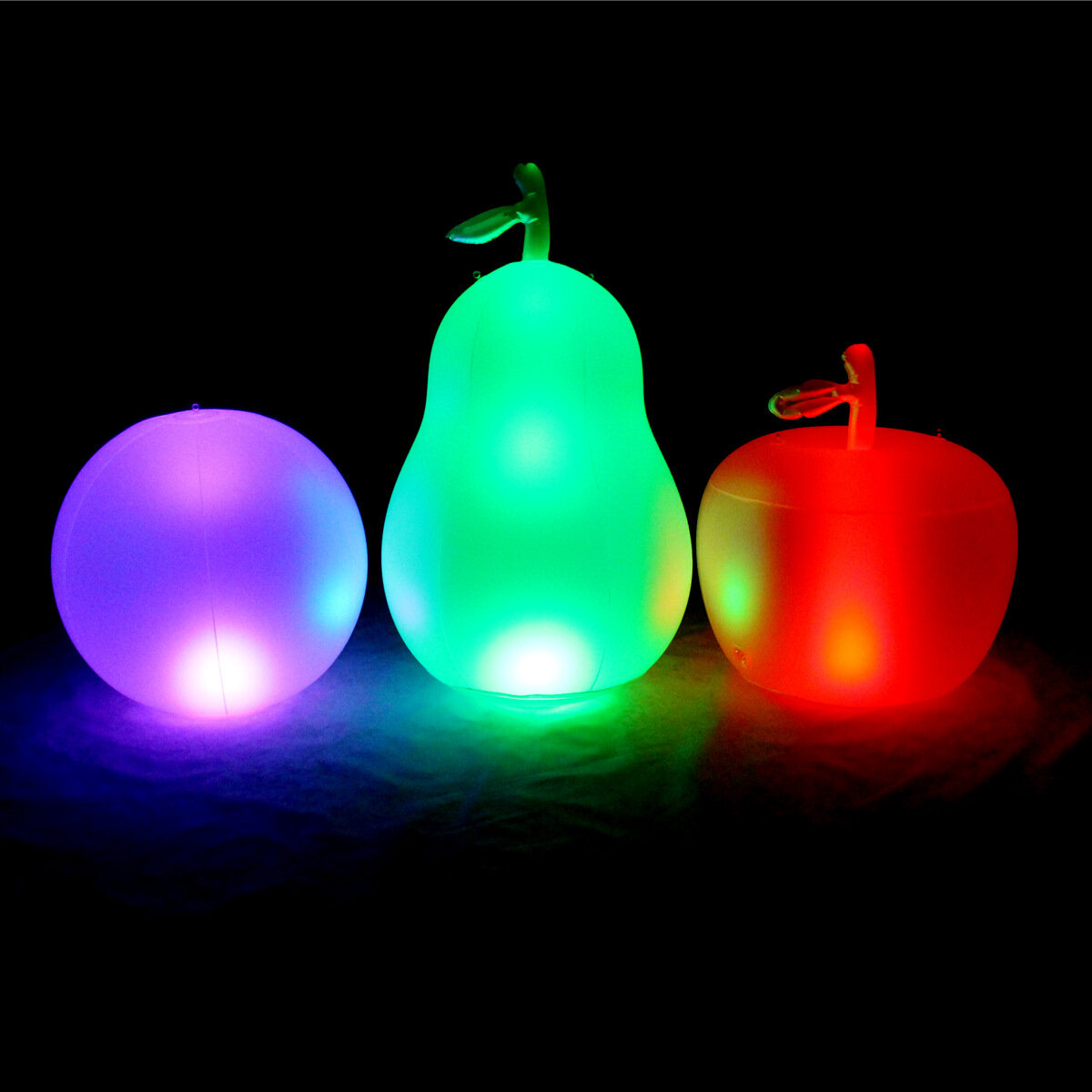 16 Color LED PVC Inflatable Ball/Avocado/Apple Shape Landscape Light Hanging Gargen Light Remote Control Waterproof Pool