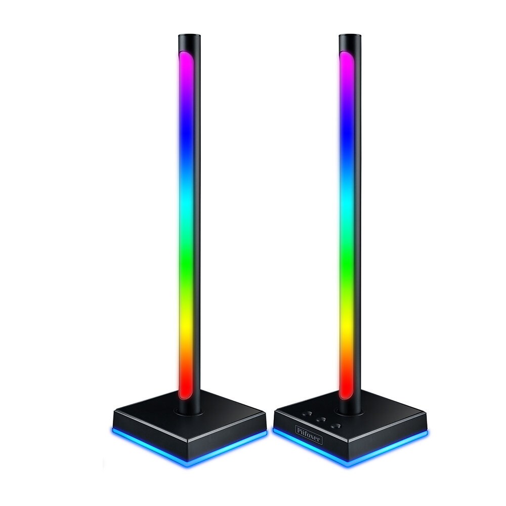 Piifoxer Installeer Smart Lighthouse Desktop RGB Ambient Light Oortelefoonhouder voor pc-laptop