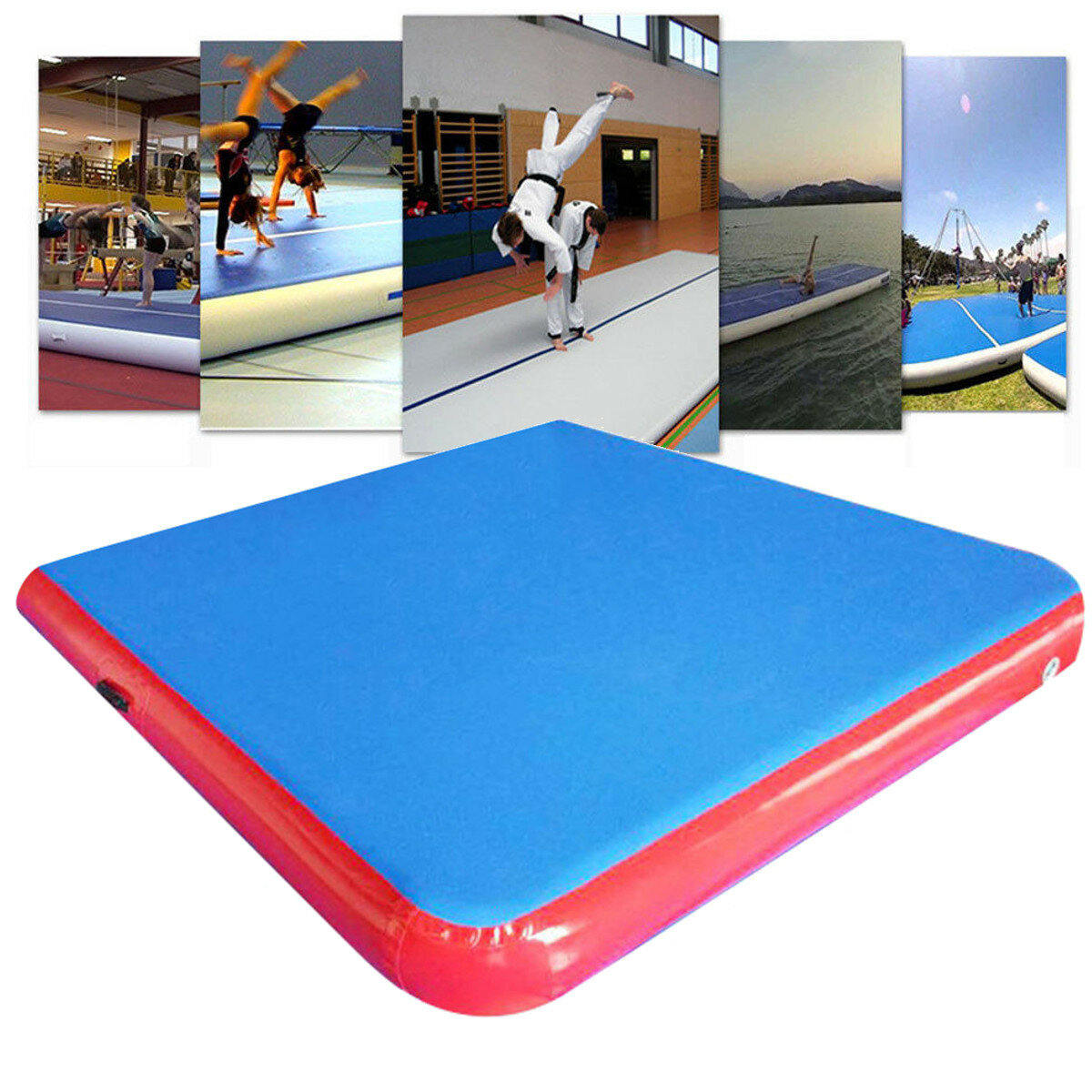 Tapis gonflable s'élevant de pilates de tapis de gymnastique de tapis de gymnastique d'air de tapis de voie d'air de GYM de 79 × 79 × 