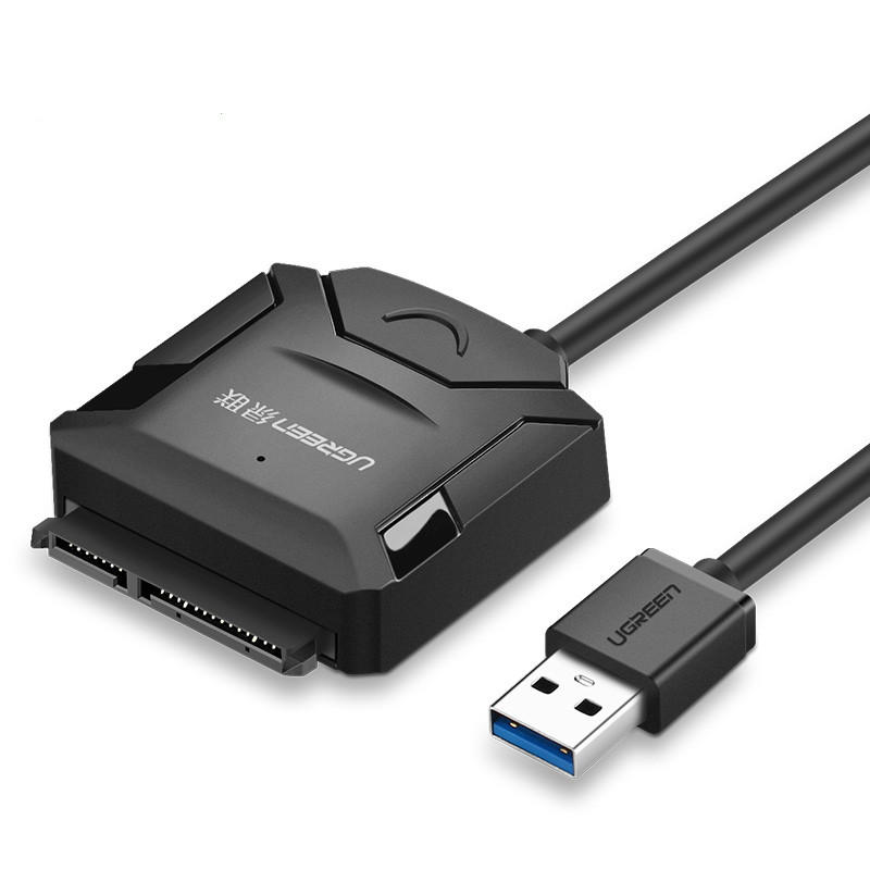 Ugreen USB3.0からSATAへのハードドライブコンバーターケーブルHDDSDDハードドライブエンクロージャーアダプターケーブル