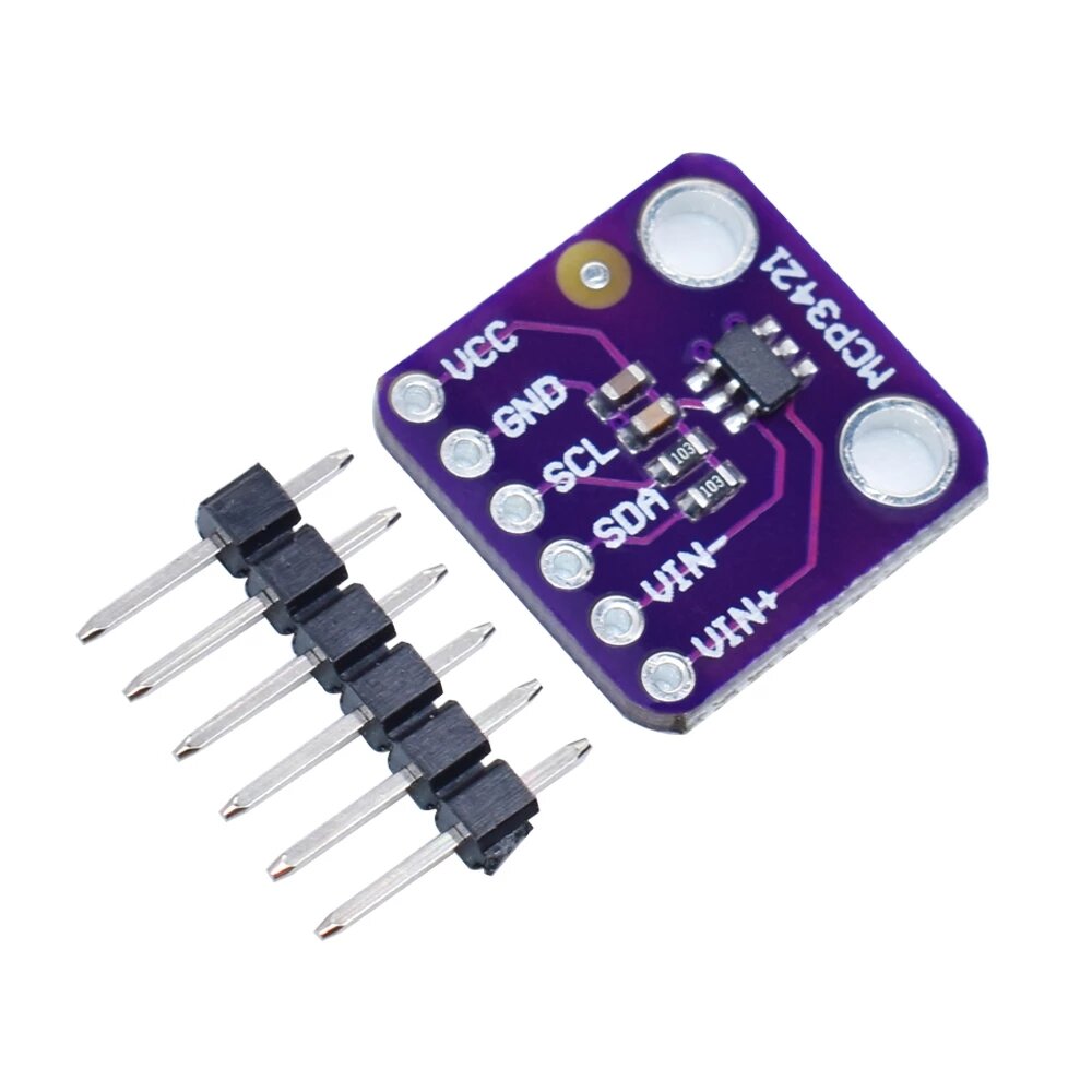 

GY-MCP3421 I2C SOT23-6 ADC Evaluation Module Board for PICkit Serial Analyzer Module