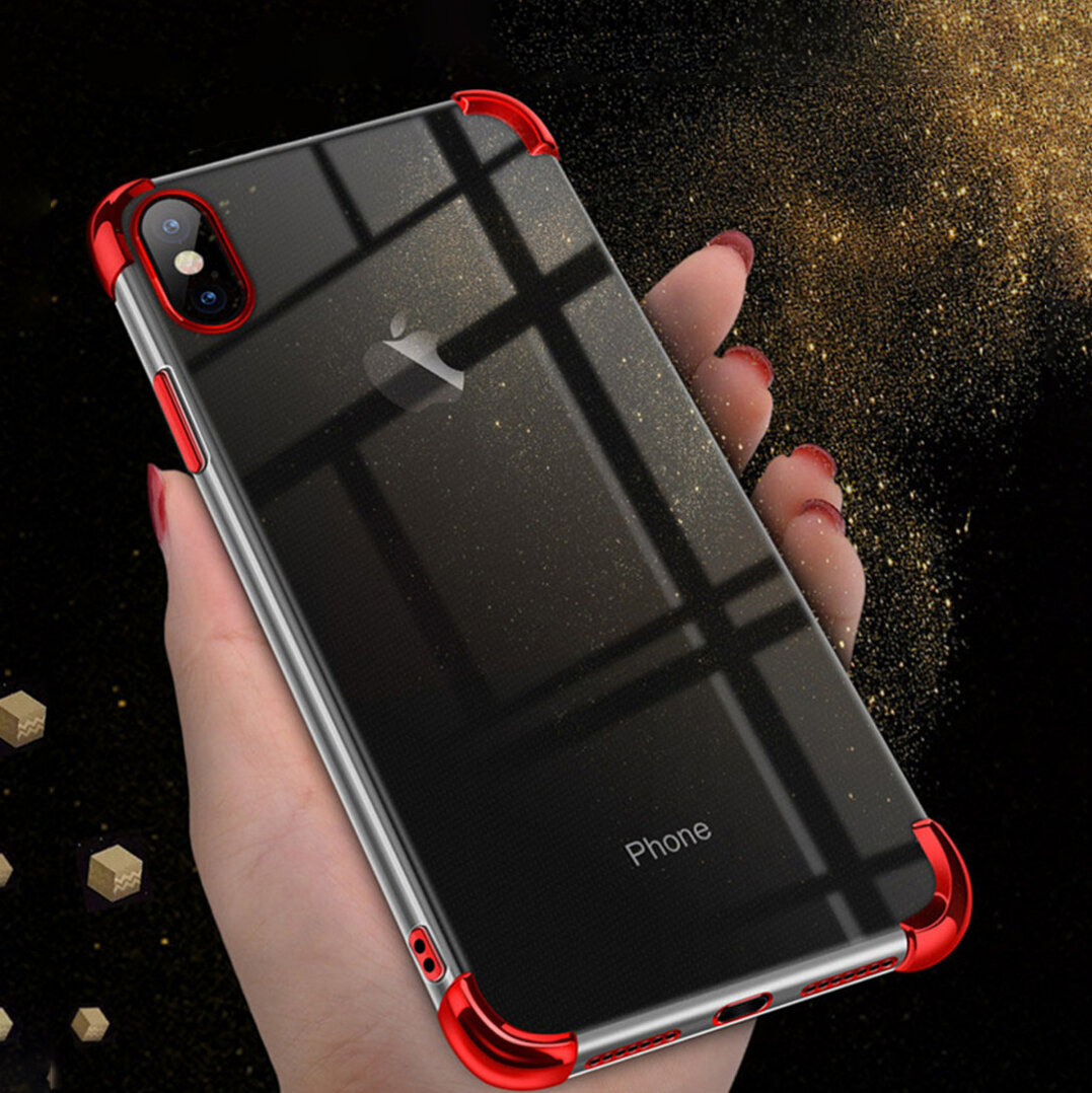 

Bakeey 2 in 1 Airbag Plating Lens Protect Ultra-Thin Anti-Fingerprint Shockproof Transparent Soft TPU Protective Case fo