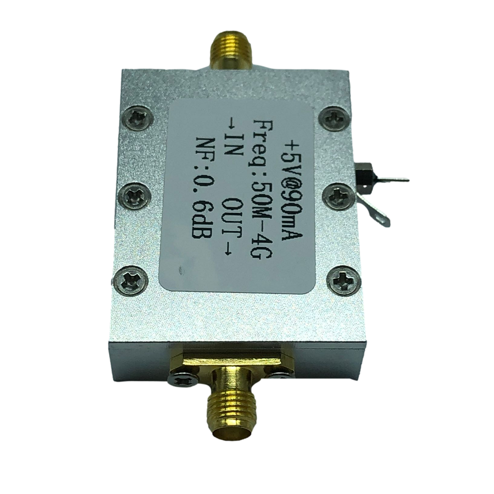 005 4GHz Ultra low Noise NF06dB High Linearity Broadband Amplifier LNA Input 110dBm