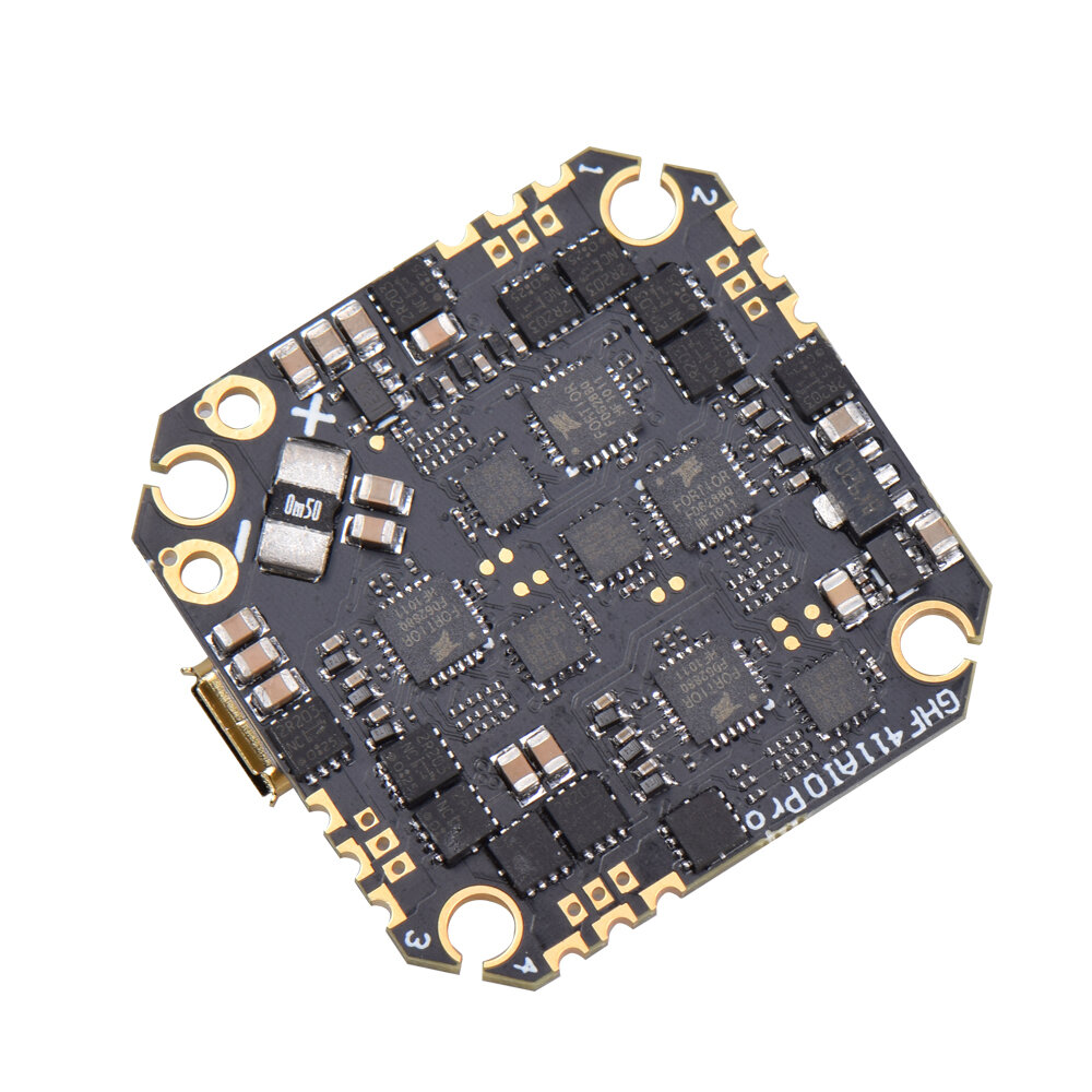 

25.5*25.5mm AuroraRC 2-6S F411 AIO Pro F4 OSD Flight Controller Built-in 25A/35A 4IN1 ESC for RC FPV Racing Drone