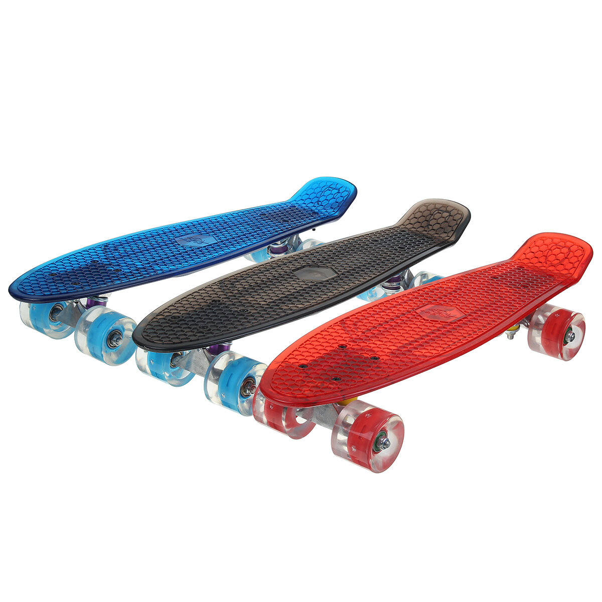 Sportskateboard met knipperende wielen Professioneel skateboard met vier wielen Flashboard Schokabso