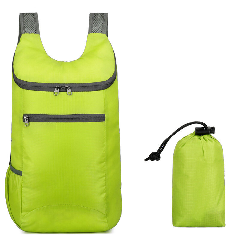 15L Водонепроницаемый складной рюкзак Ультралегкий рюкзак для кемпинга Наружный рюкзак для путешествий, хайкинга и велосипедных прогулок для мужчин и женщин