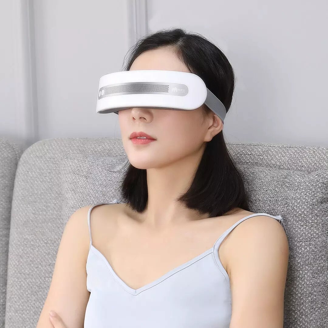 momoda Cold and Hot Double Compress Eye Massager Eyes Relaxed Music Player Smart Eye Mask