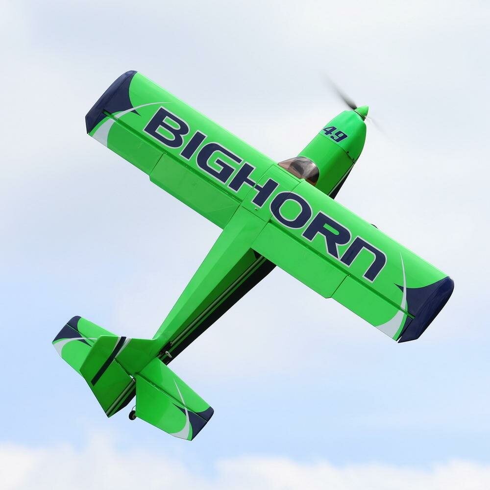 OMPHOBBY BIGHORN 49 Pro 1250 mm Spanwijdte Balsahout 3D Aerobatic RC Vliegtuigtrainer STOL Met Flapp
