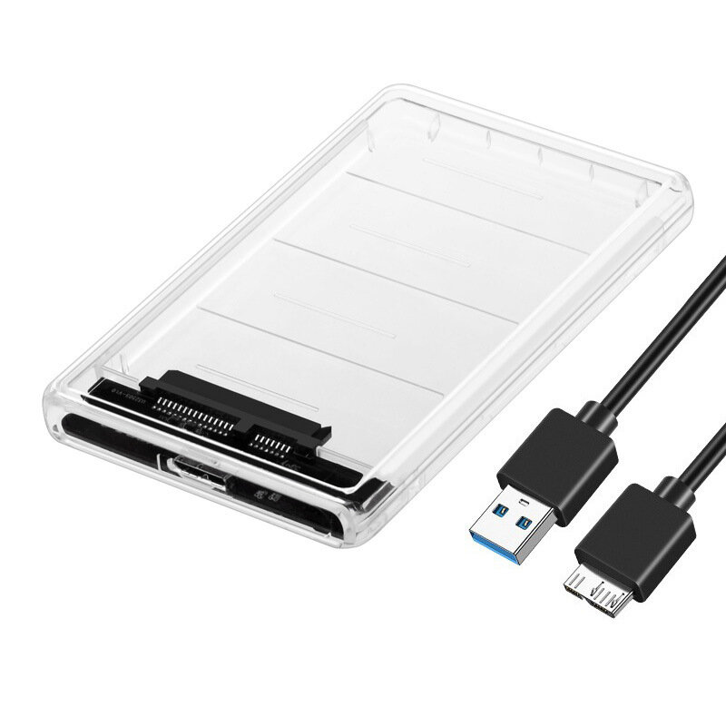 E-opbrengst 2,5 inch harde schijf box transparant SATA SSD/HDD naar USB3.0 Solid State Drives Behuiz