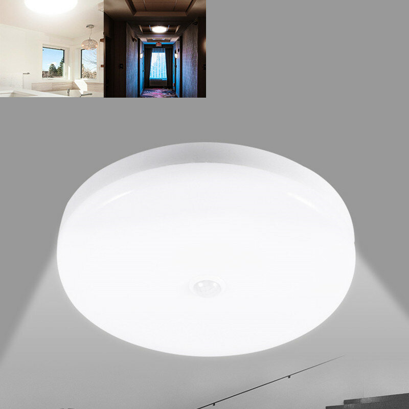 12W 18W Intelligent Motion Sensor LED Ceiling Light Non-dimmable Home Fixture Detective Lamp AC220V