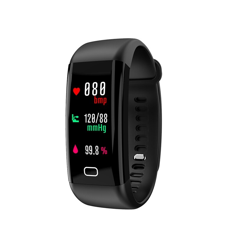 Bakeey Farbbildschirm Armband Herzfrequenz-Blutdruckmessgerät USB-Aufladung Fitness Tracker IP68 Smart Watch