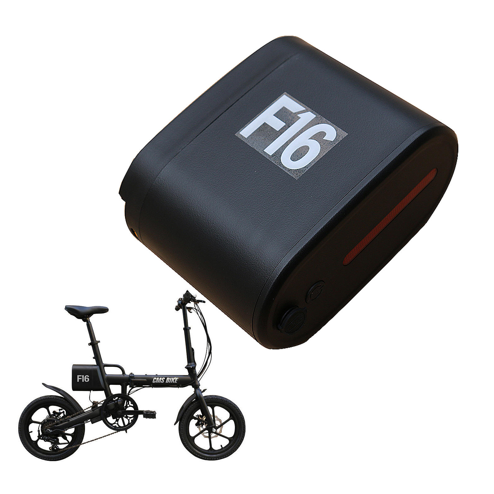 

CMSBIKE 36V 7.8Ah E-Bike Battery CMS-F16 250W 16 Inches Folding Electric Bicycle Xiaomi