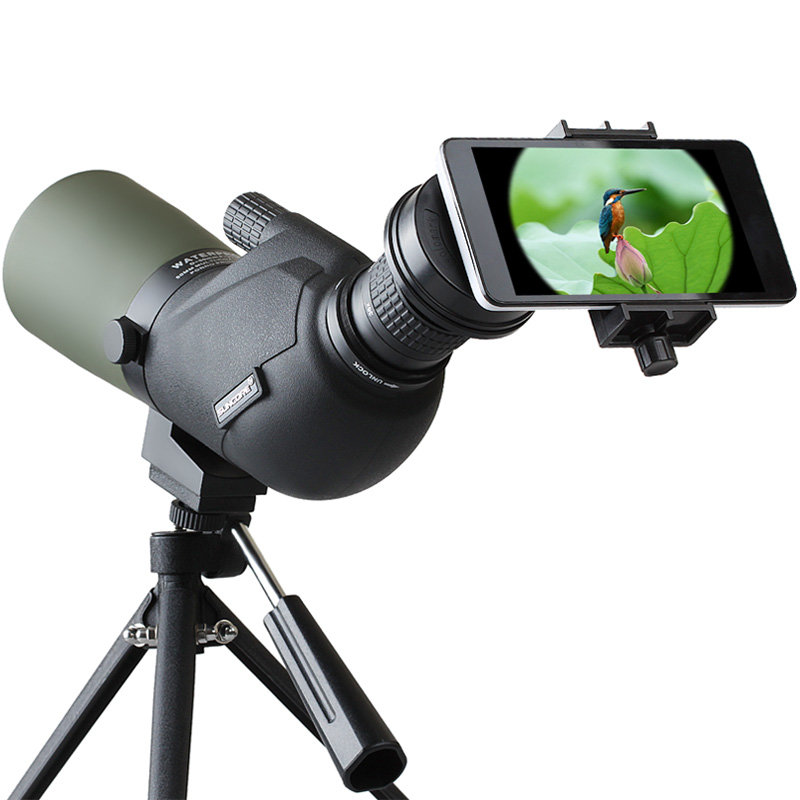 IPRee ™ 15-45X60A Seyahat Tek Gözlü Kuş Gözlemci Teleskop Spotting Kapsamı HD Optik Zoom Lens Göz Elemanı Azotlama Su Geçirmez
