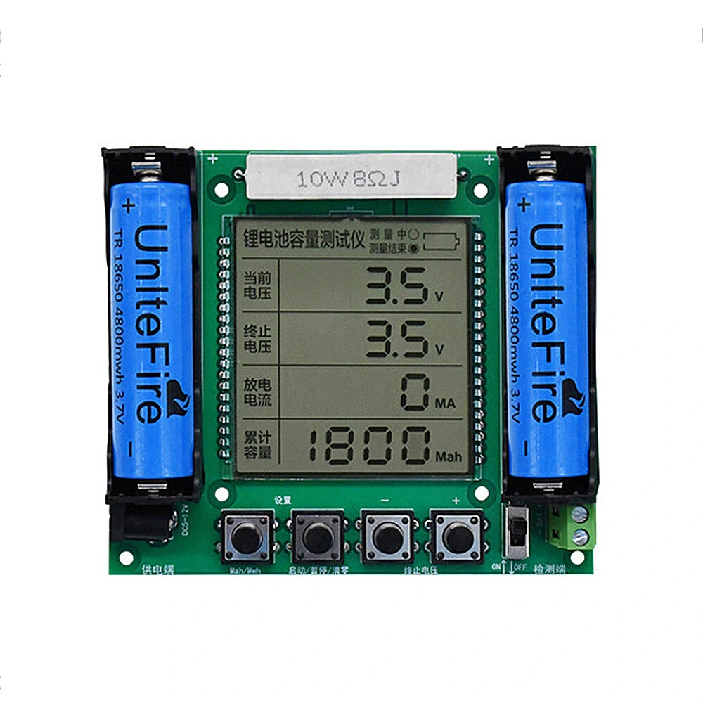 18650 Lithium Battery Capacity Tester Module High Precision LCD Digital Display MaH mwH Measurement True Capacity Measuring Module