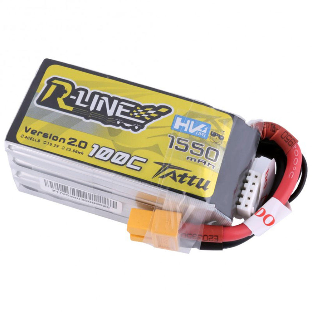 Tattu R-Line Versie 2.0 15.2V 1550mAh 100C 4S1P Lipo Batterij Met XT60 Plug Voor RC FPV Racing