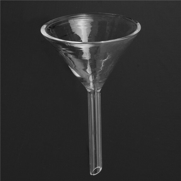 60mm Transparent Glass Triangle Funnel Lab Glassware