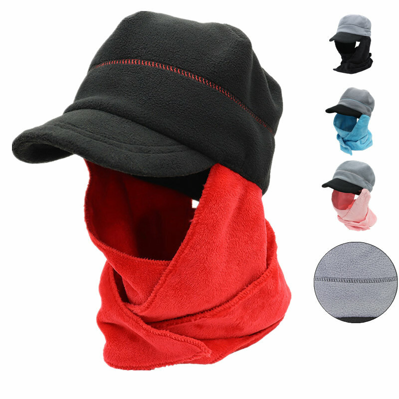 Зимняя теплая шапка для мужчин и женщин, ветрозащитная шапка с шарфом, шерстяная шапка для женщин, наружная езда на лыжах, рыбалка, маски, боне
