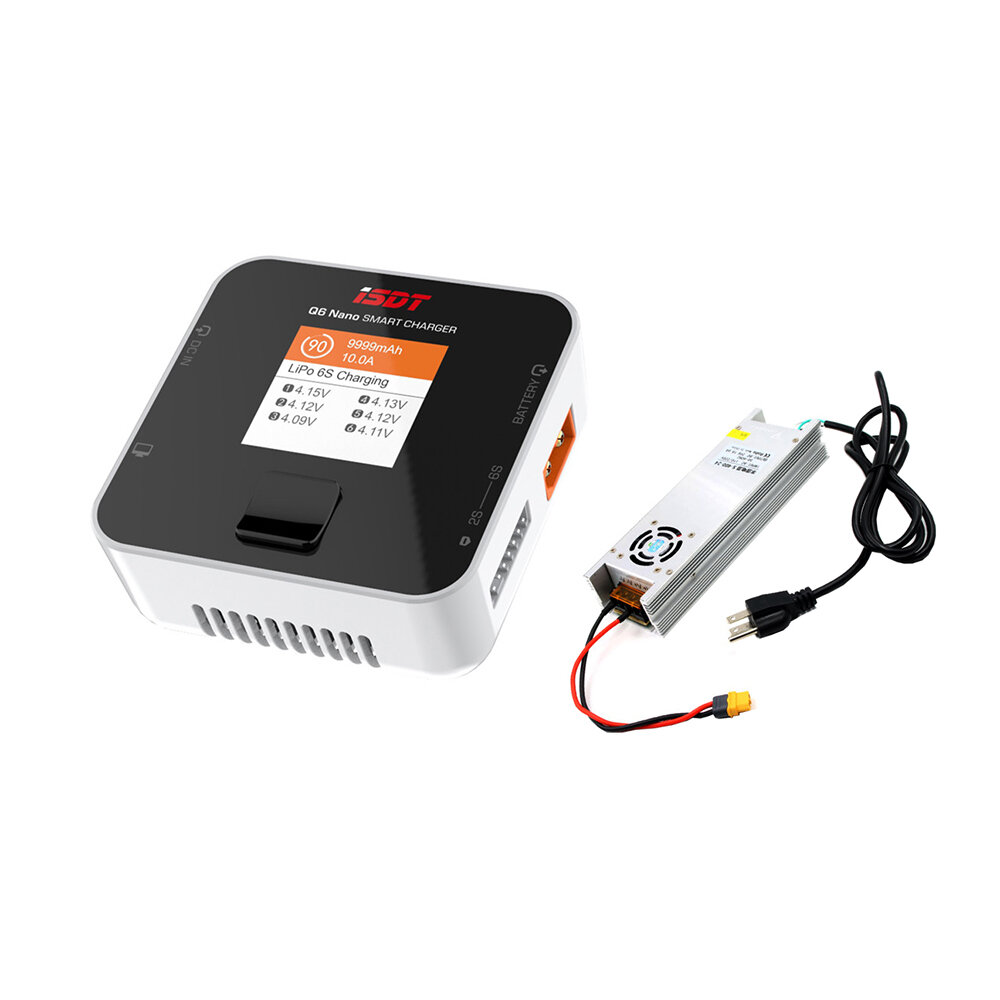 ISDT Q6 Nano 200W Charger + LANTIAN 24V 16.6A 400W Power Supply