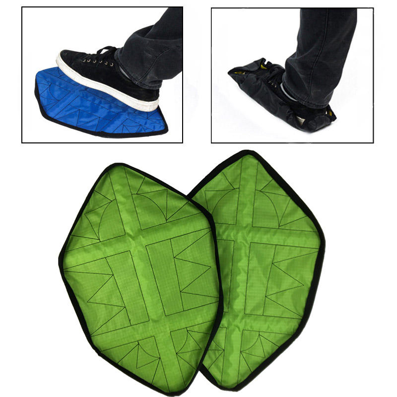 2db / pár újrafelhasználható cipőfedél kültéri kemping beltéri hordozható automata cipőfedél