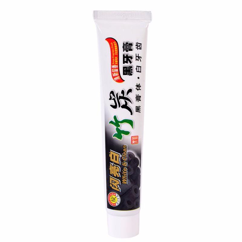 

Bamboo Charcoal Black Teeth Whitening Clean Toothpaste Smoke Stains Tartar Removal Oral Care