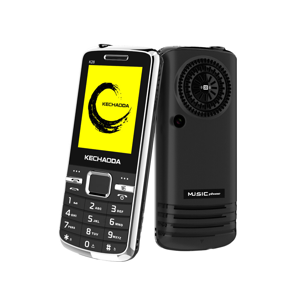 

KECHAODA K28 2.4 inch 1800mAh FM Radio Whip Antenna Torch Camera Flashlight Dual SIM Card Dual Standby Mini Feature Phon