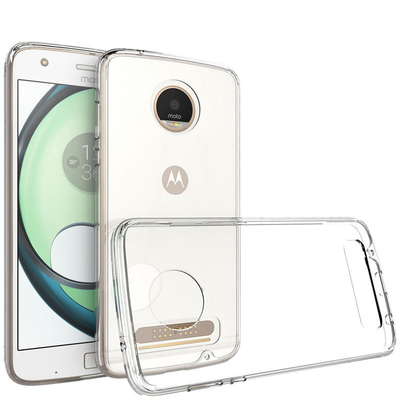 Bakeey Transparent Shockproof Soft TPU Back Cover Protective Case for Lenovo Moto Z2 Play