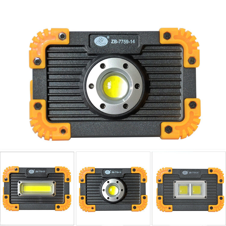 Bikight® 3 tryby 350LM wodoodporny COB LED reflektor ładowany przez USB latarka do pracy na zewnątrz latarka przenośna