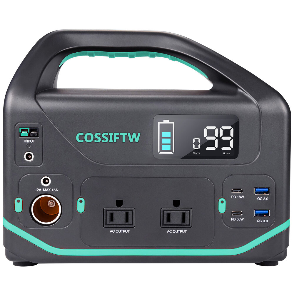 COSSIFTW 500W / 1000w draagbare buitenkrachtcentrale PD snelladende back-upvoeding met AC DC-uitgang