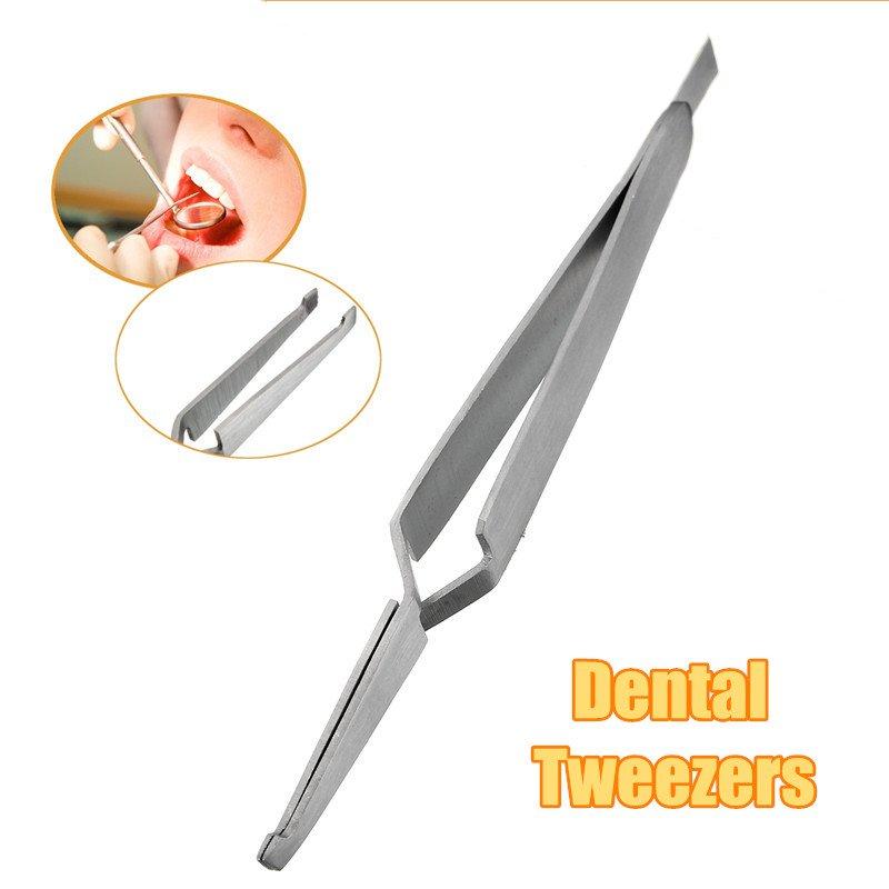 Stainless Steel Dental Direct Bracket Holder Orthodontische Pincet Bonding Serrated Instruments