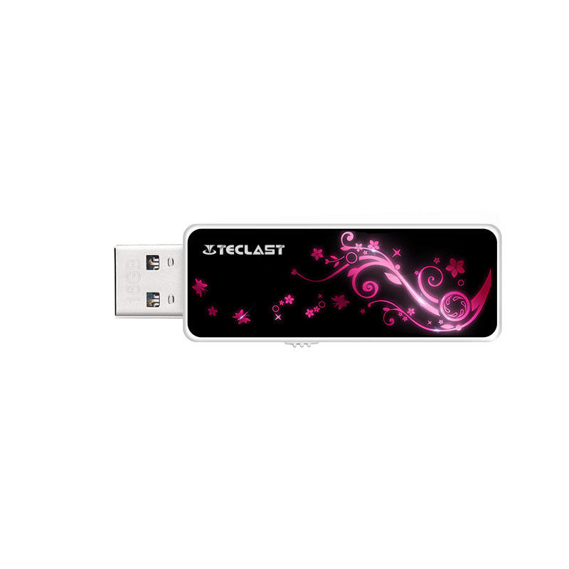 TECLACT 8/16/32GB USB2.0ペンドライブUSBFlashローズカラー呼吸灯付きドライブUSBディスク