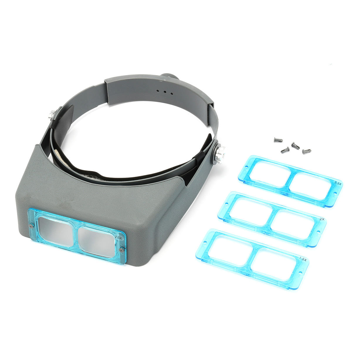 4 Lenshoofdband met vergrootglas Horlogeherstel Lezen Optivisor ooglasapparaat