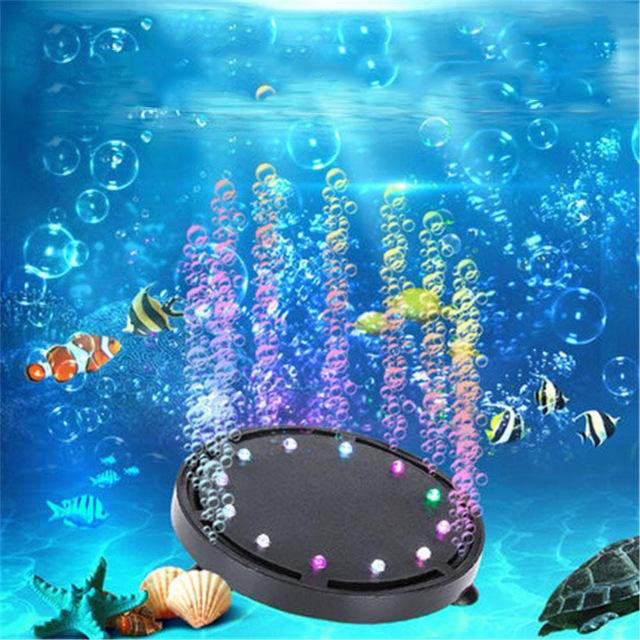 Image of Aquarium Licht Dekorationen LED Unterwasserbeleuchtung Erstellen Colorful Blasen fr Aquarium