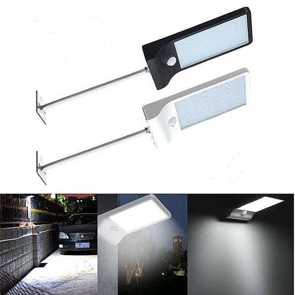 Waterproof 36 LED Outdoor Solar Powered PIR Motion Sensor Security Lamp Light Mounting Pole Fit Home