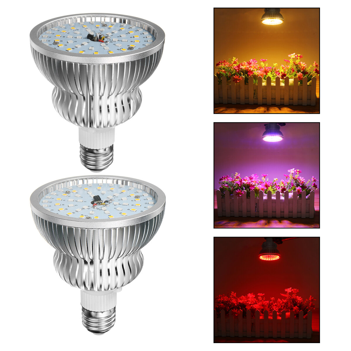 200W E27/E26 LED Plant Grow Light Hydroponic Full Spectrum Bulb Binnenlamp