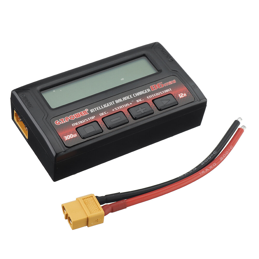 G.T.Power B6 MINI 300W 12A Intelligent Balance Charger for 1-6S Lipo Battery