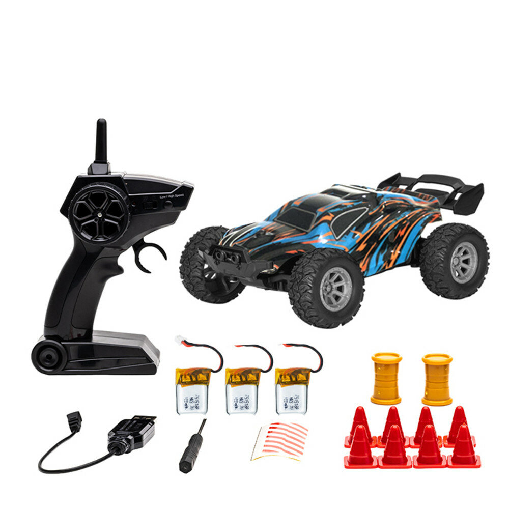 

S809 Several Battery RTR 1/32 2.4G 2WD Mini RC Car Dual Speed Off-Road Vehicles Kids Child Toys LED Light Model