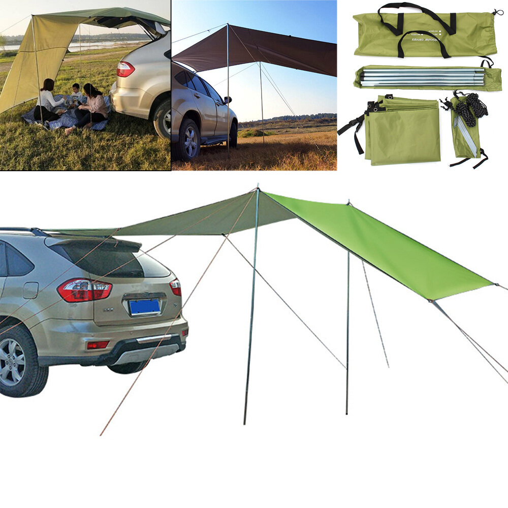 210D Oxford Doek Auto Zijluifel Daktent Waterdicht UV-bestendig Zonnescherm Luifel Outdoor Camping Reizen
