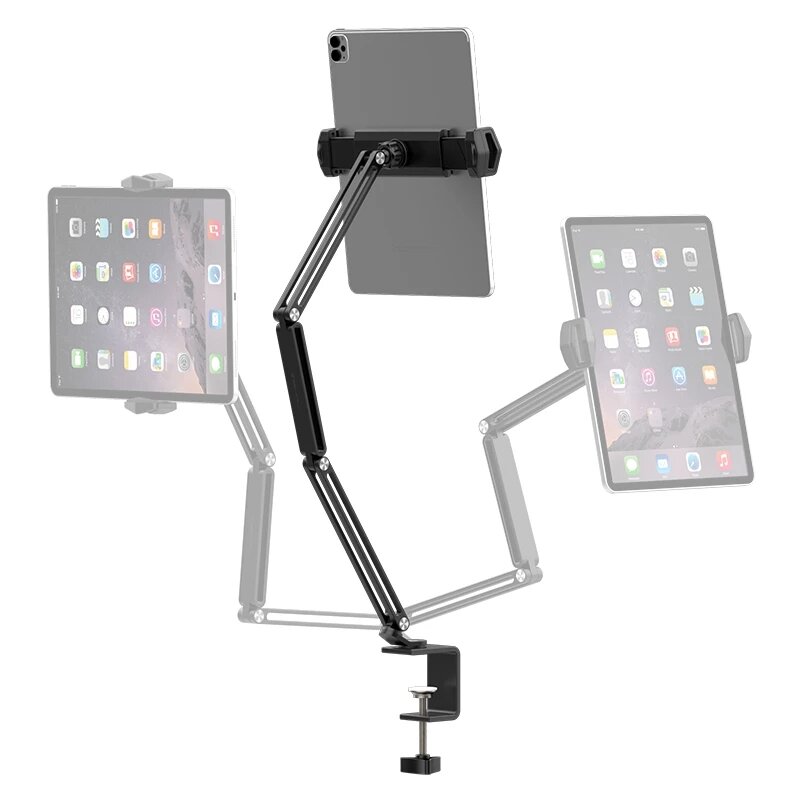 

VIJIM HP001 Universal Desktop Tablet Stand Mobile Phone Holder Bracket with C-clamp Clip Flexible Long Arm for iPad Tabl